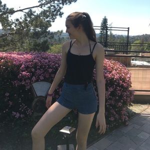 Hollister jean shorts